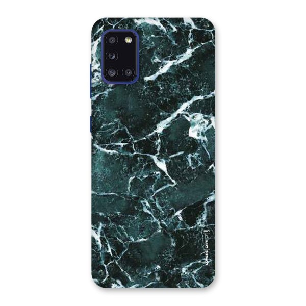 Dark Green Marble Back Case for Galaxy A31