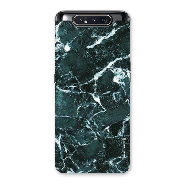 Dark Green Marble Back Case for Galaxy A80