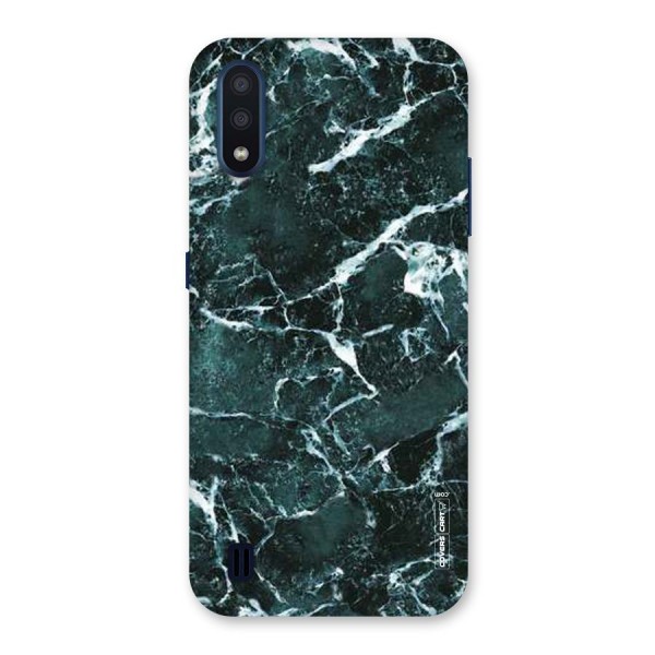 Dark Green Marble Back Case for Galaxy M01