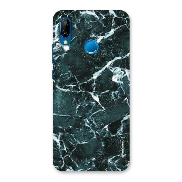 Dark Green Marble Back Case for Huawei P20 Lite