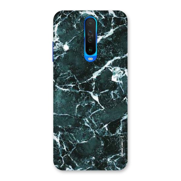 Dark Green Marble Back Case for Poco X2