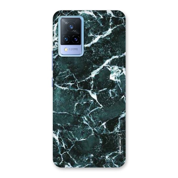 Dark Green Marble Back Case for Vivo V21 5G