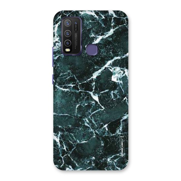 Dark Green Marble Back Case for Vivo Y30