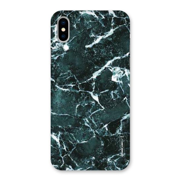 Dark Green Marble Back Case for iPhone XS