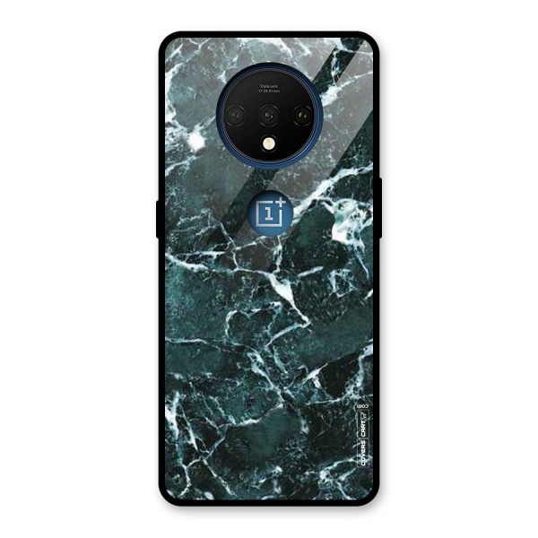 Dark Green Marble Glass Back Case for OnePlus 7T