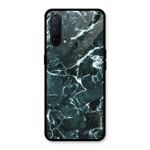 Dark Green Marble Glass Back Case for OnePlus Nord CE 5G