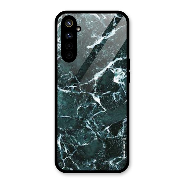 Dark Green Marble Glass Back Case for Realme 6