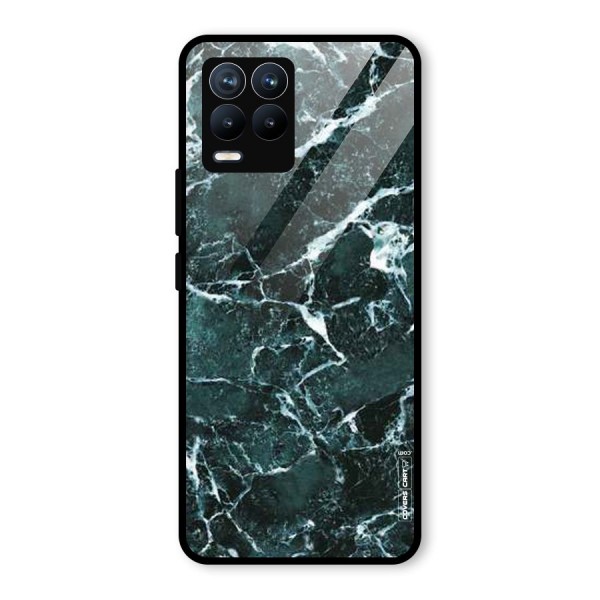 Dark Green Marble Glass Back Case for Realme 8