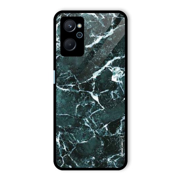 Dark Green Marble Glass Back Case for Realme 9i