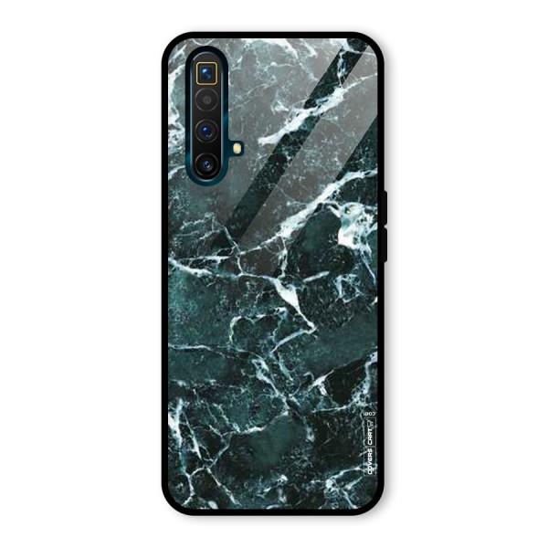 Dark Green Marble Glass Back Case for Realme X3