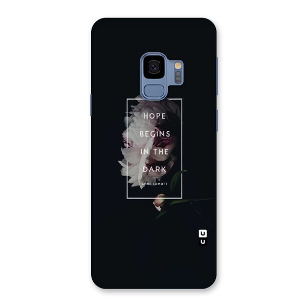 Dark Hope Back Case for Galaxy S9