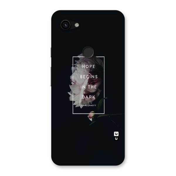 Dark Hope Back Case for Google Pixel 3a XL