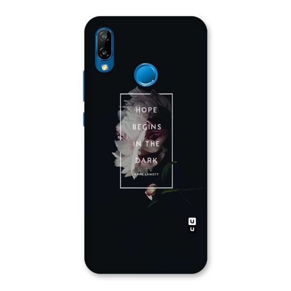 Dark Hope Back Case for Huawei P20 Lite