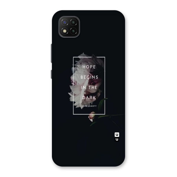 Dark Hope Back Case for Poco C3