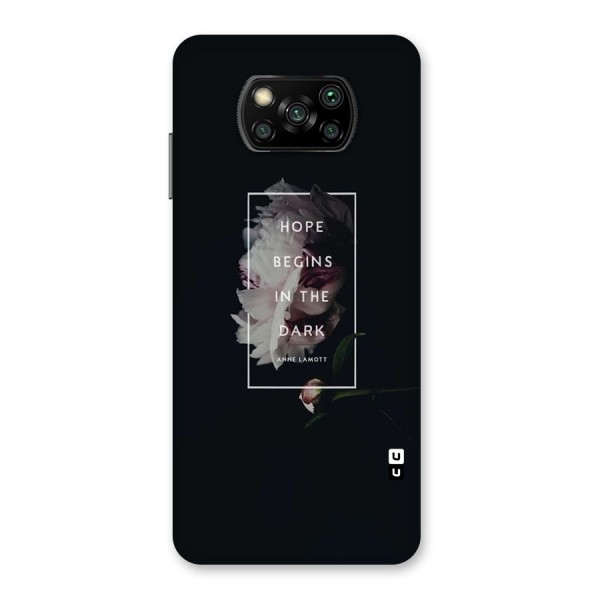 Dark Hope Back Case for Poco X3