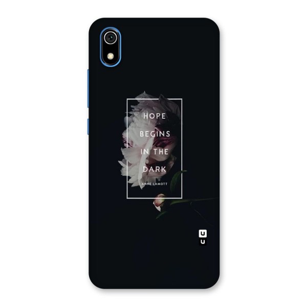 Dark Hope Back Case for Redmi 7A