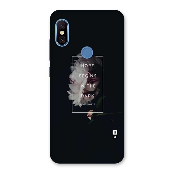 Dark Hope Back Case for Redmi Note 6 Pro