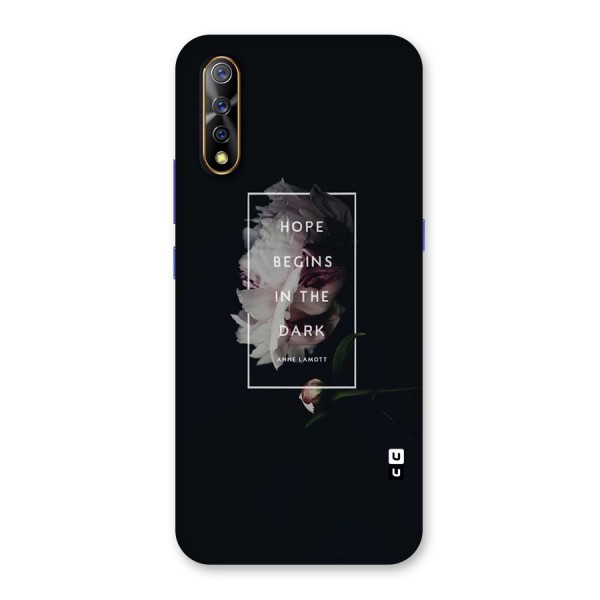 Dark Hope Back Case for Vivo S1