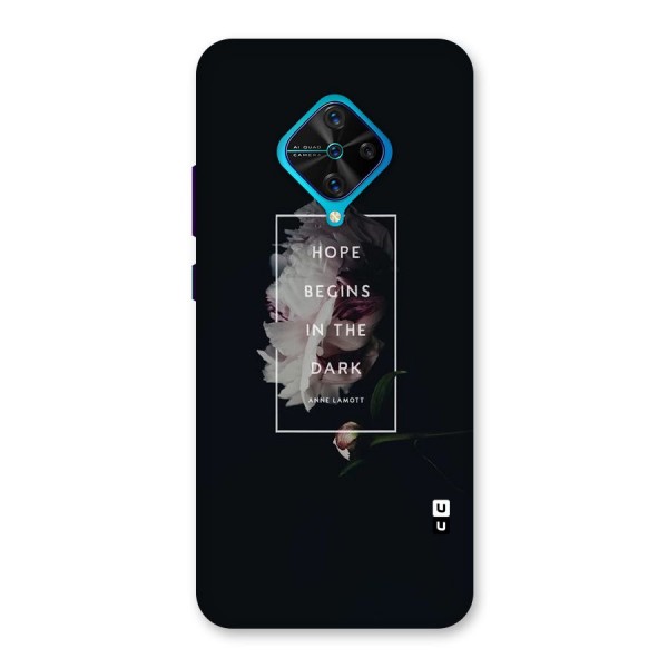 Dark Hope Back Case for Vivo S1 Pro