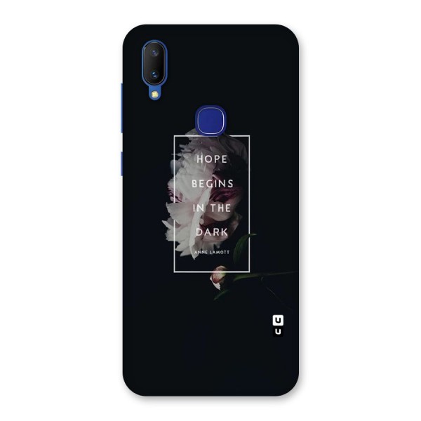 Dark Hope Back Case for Vivo V11