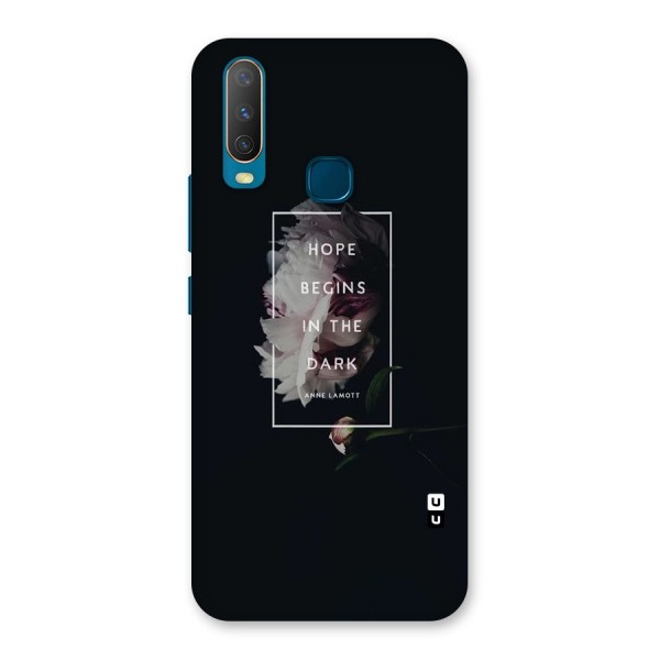 Dark Hope Back Case for Vivo Y12