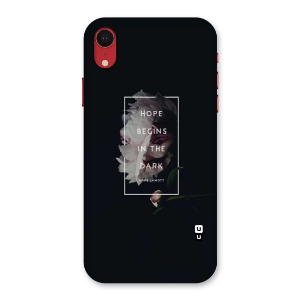 Dark Hope Back Case for iPhone XR