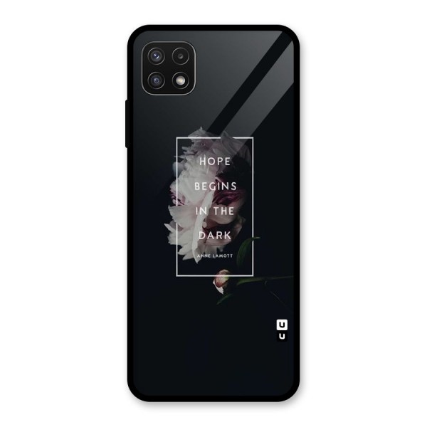 Dark Hope Glass Back Case for Galaxy A22 5G