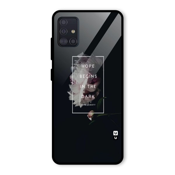 Dark Hope Glass Back Case for Galaxy A51