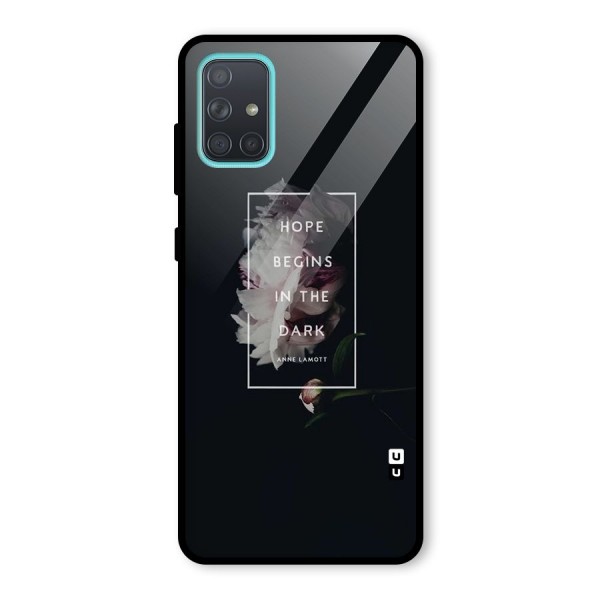 Dark Hope Glass Back Case for Galaxy A71