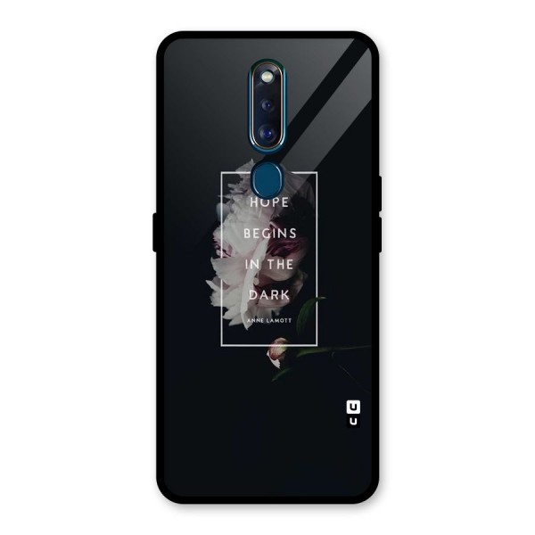 Dark Hope Glass Back Case for Oppo F11 Pro