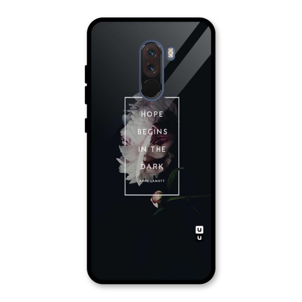 Dark Hope Glass Back Case for Poco F1