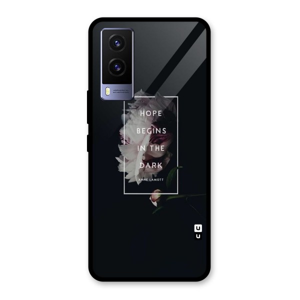 Dark Hope Glass Back Case for Vivo V21e 5G