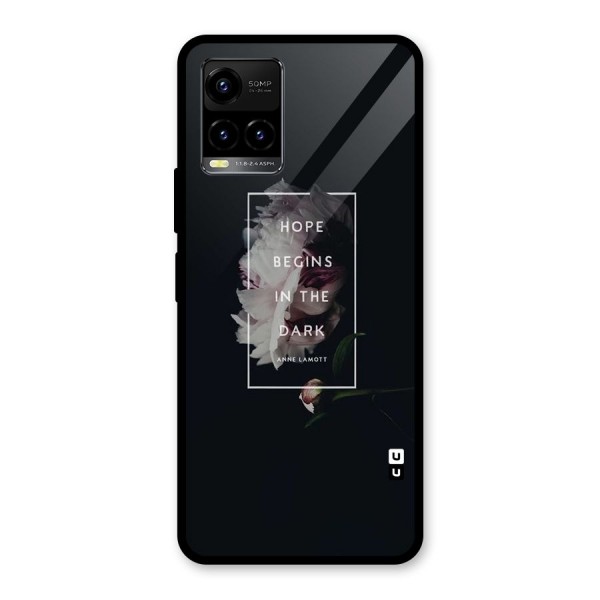 Dark Hope Glass Back Case for Vivo Y21 2021