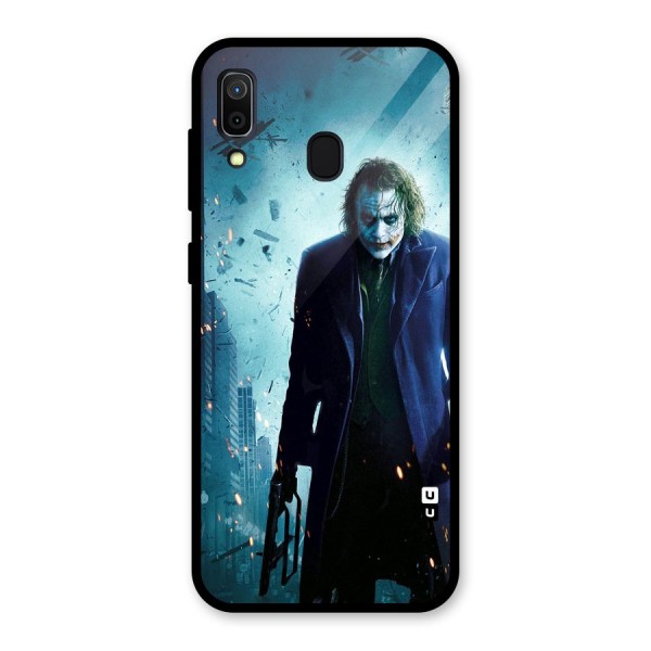 Dark Knight Joker Glass Back Case for Galaxy A30