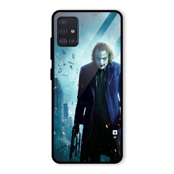 Dark Knight Joker Glass Back Case for Galaxy A51