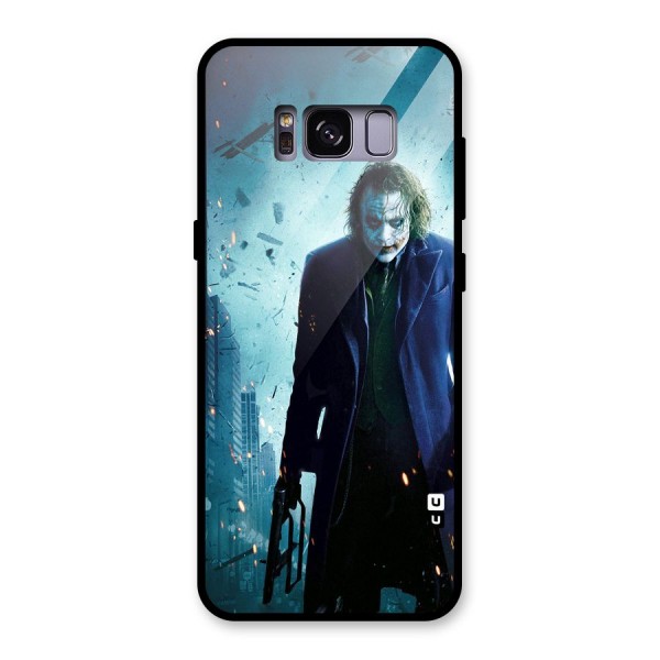 Dark Knight Joker Glass Back Case for Galaxy S8