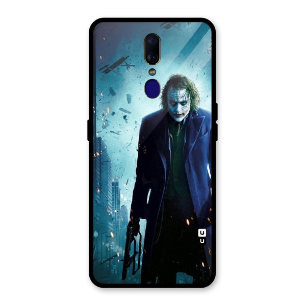 Dark Knight Joker Glass Back Case for Oppo F11