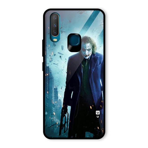 Dark Knight Joker Glass Back Case for Vivo Y12