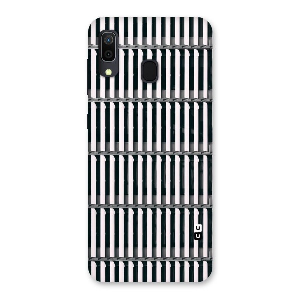 Dark Lines Pattern Back Case for Galaxy A20