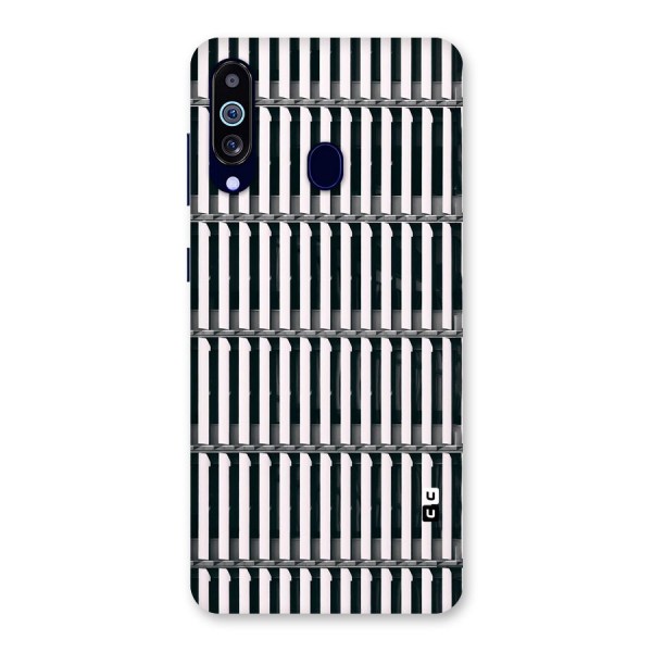 Dark Lines Pattern Back Case for Galaxy A60