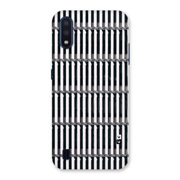 Dark Lines Pattern Back Case for Galaxy M01