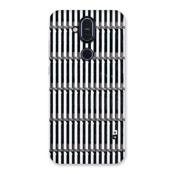 Dark Lines Pattern Back Case for Nokia 8.1