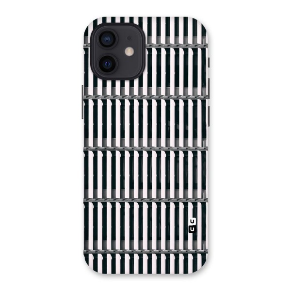 Dark Lines Pattern Back Case for iPhone 12