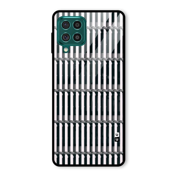 Dark Lines Pattern Glass Back Case for Galaxy F62