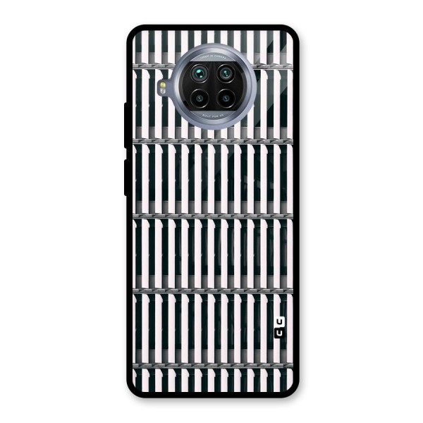 Dark Lines Pattern Glass Back Case for Mi 10i