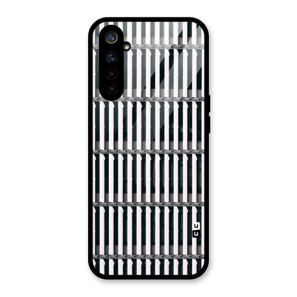 Dark Lines Pattern Glass Back Case for Realme 6i