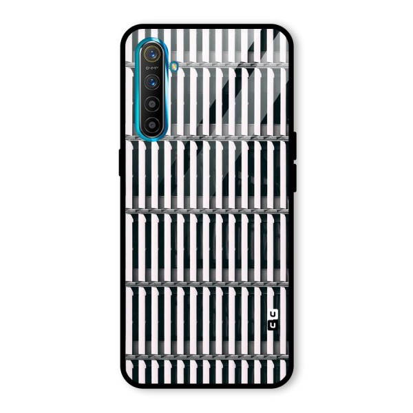 Dark Lines Pattern Glass Back Case for Realme XT