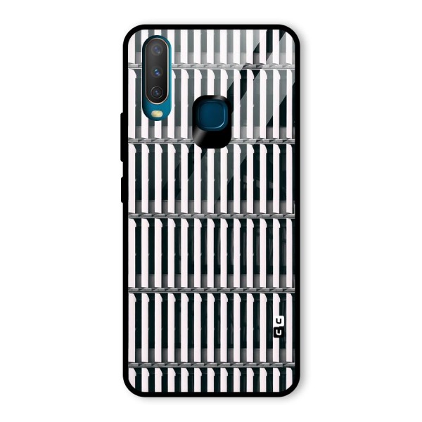 Dark Lines Pattern Glass Back Case for Vivo Y12