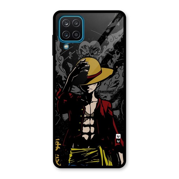 Dark Luffy Art Glass Back Case for Galaxy A12