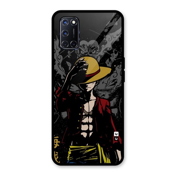 Dark Luffy Art Glass Back Case for Oppo A52